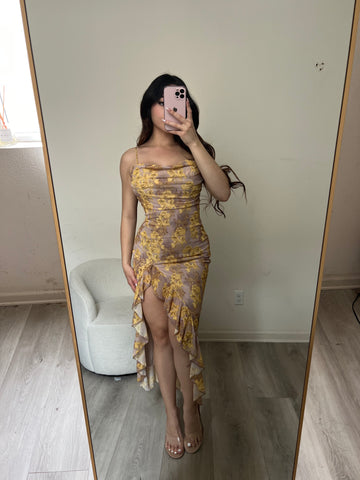 Gigi dress ( nude-yellow) 40500