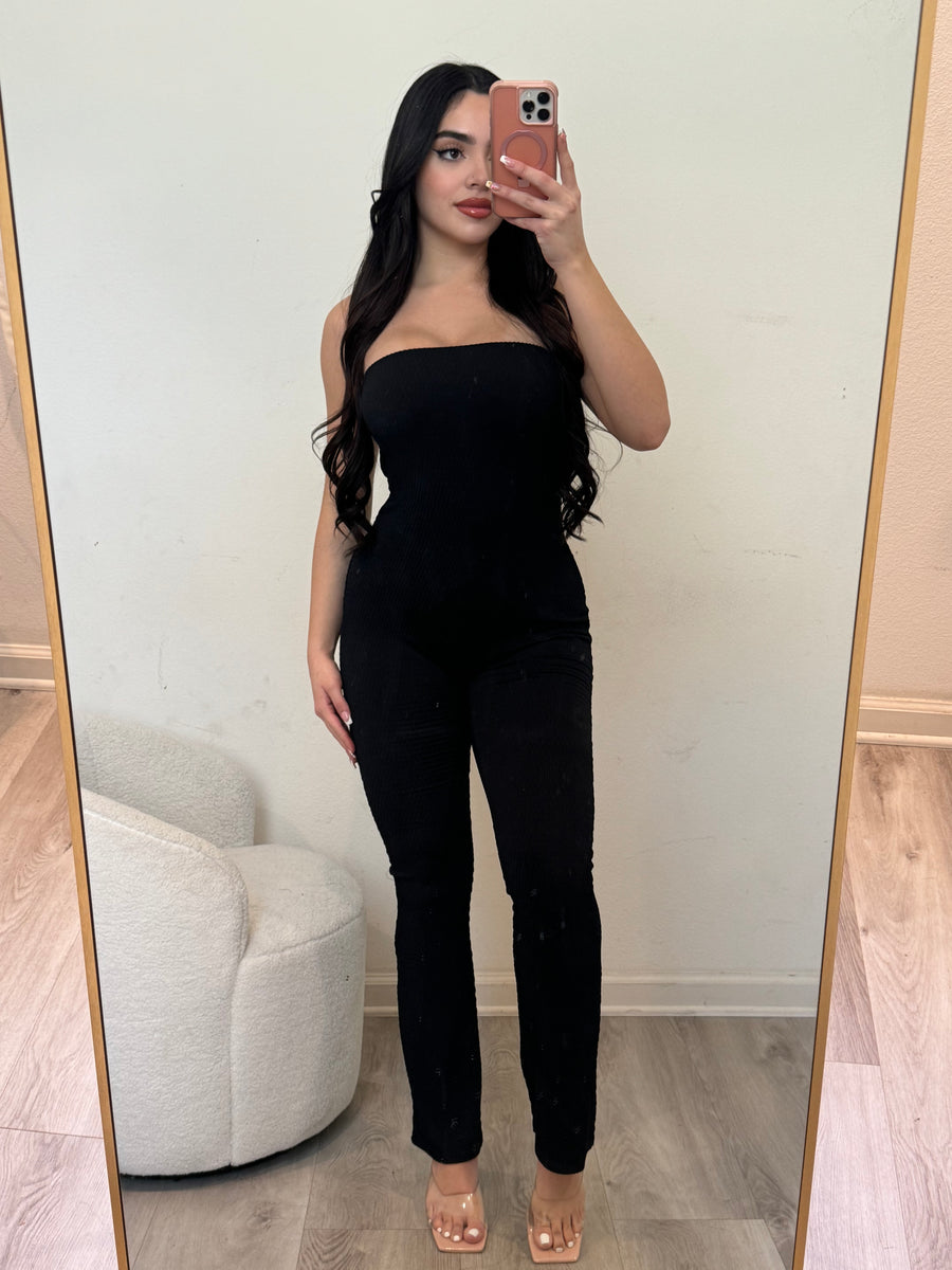 Royale Tube Jumpsuit- Black