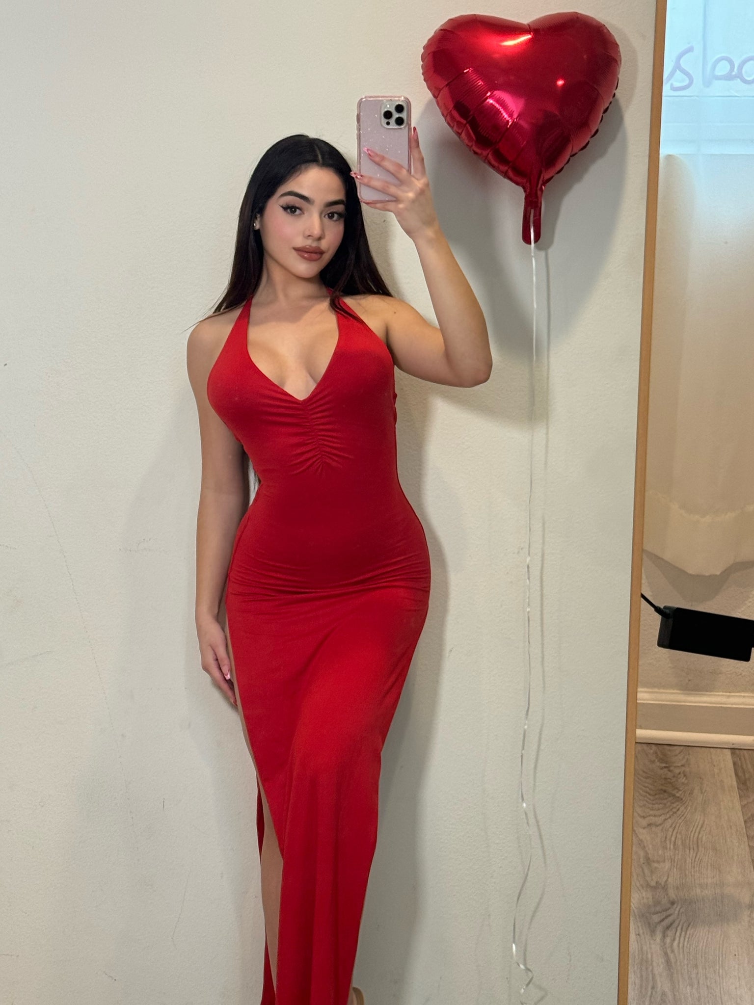 Melanie long dress (red)1056