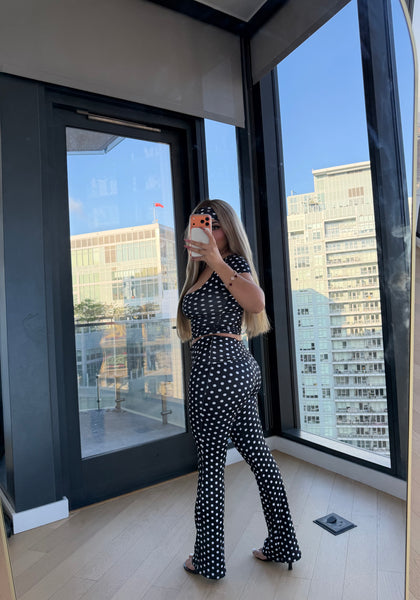 Natalie polka dot set