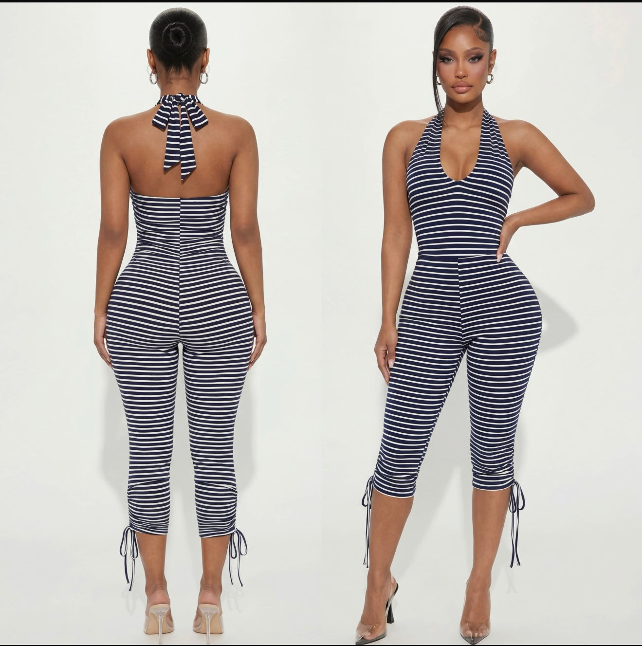 Liss stripe jumpsuit