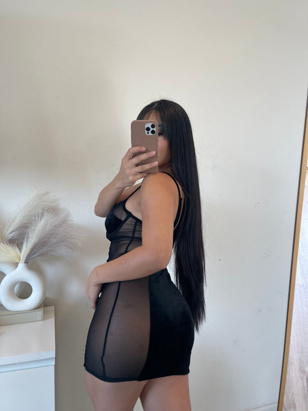 Mermer dress (black)