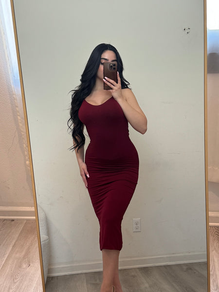 Xenia open back dress (carbenet) D1992GM