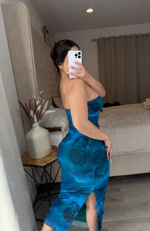 Lemar blue dress
