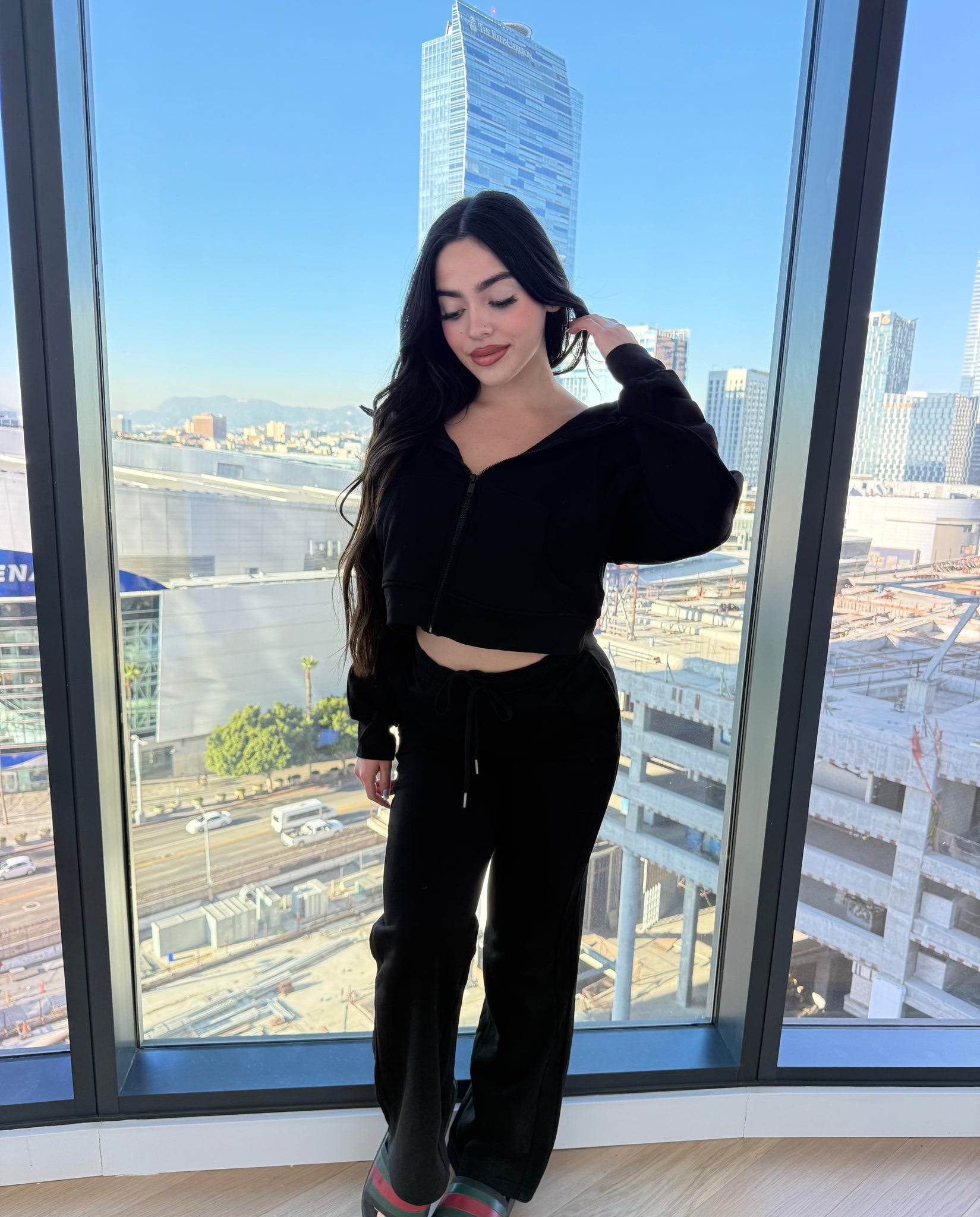 Brianna Two Piece Set (Black) 80304