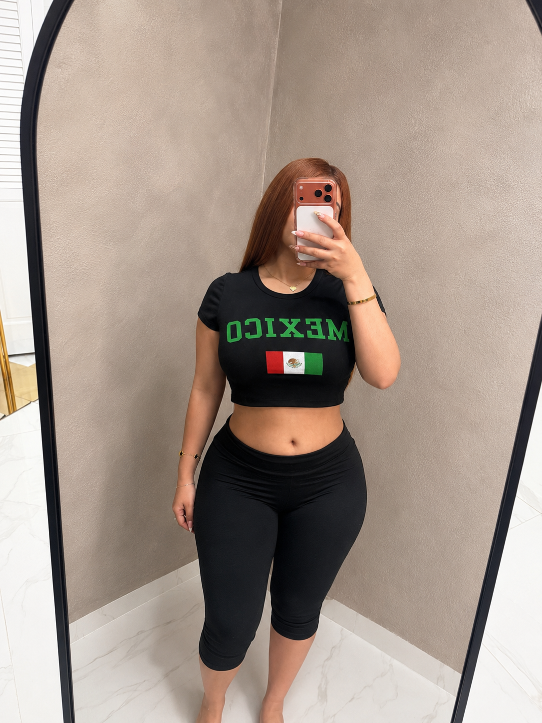 Capri fold over pants 9180