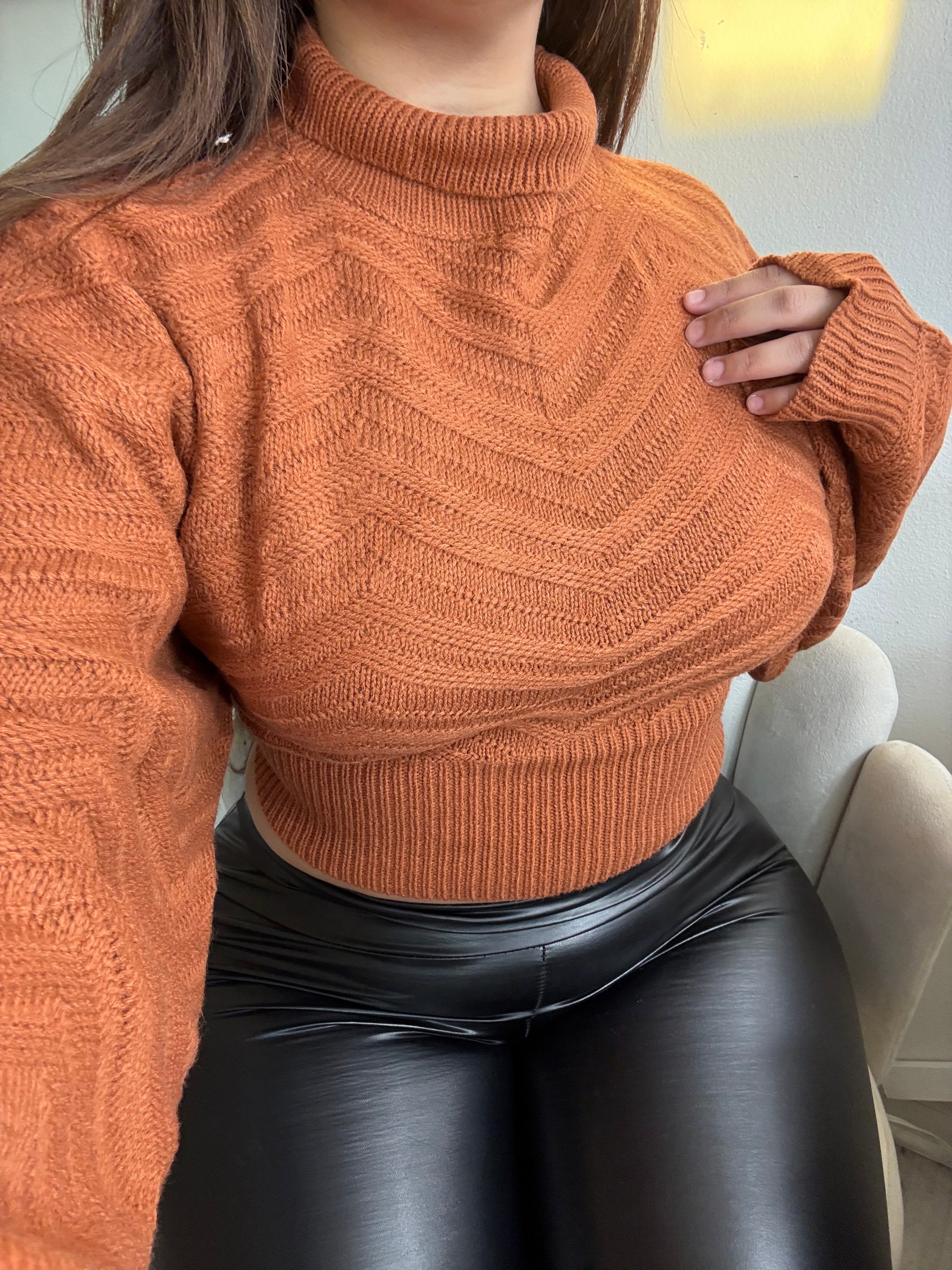 Rust sweater top 10270