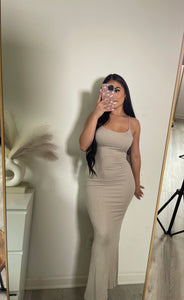 Mimi Spaghetti dress (taupe) 14986