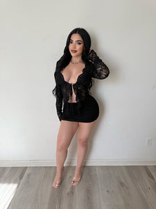 Obiana two piece set (Black) 50173