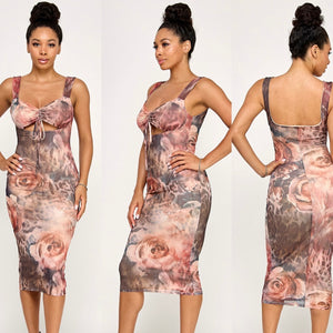 Neomi cheetah dress (pink) 3301