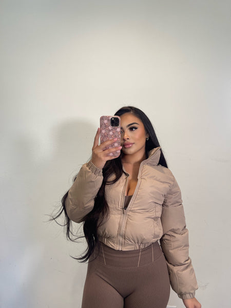 Kailee Padded puff jacket (taupe )2349