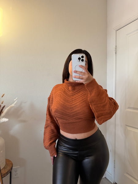 Rust sweater top 10270