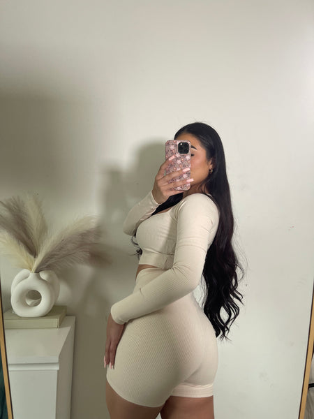 anahy two piece set cream 3163