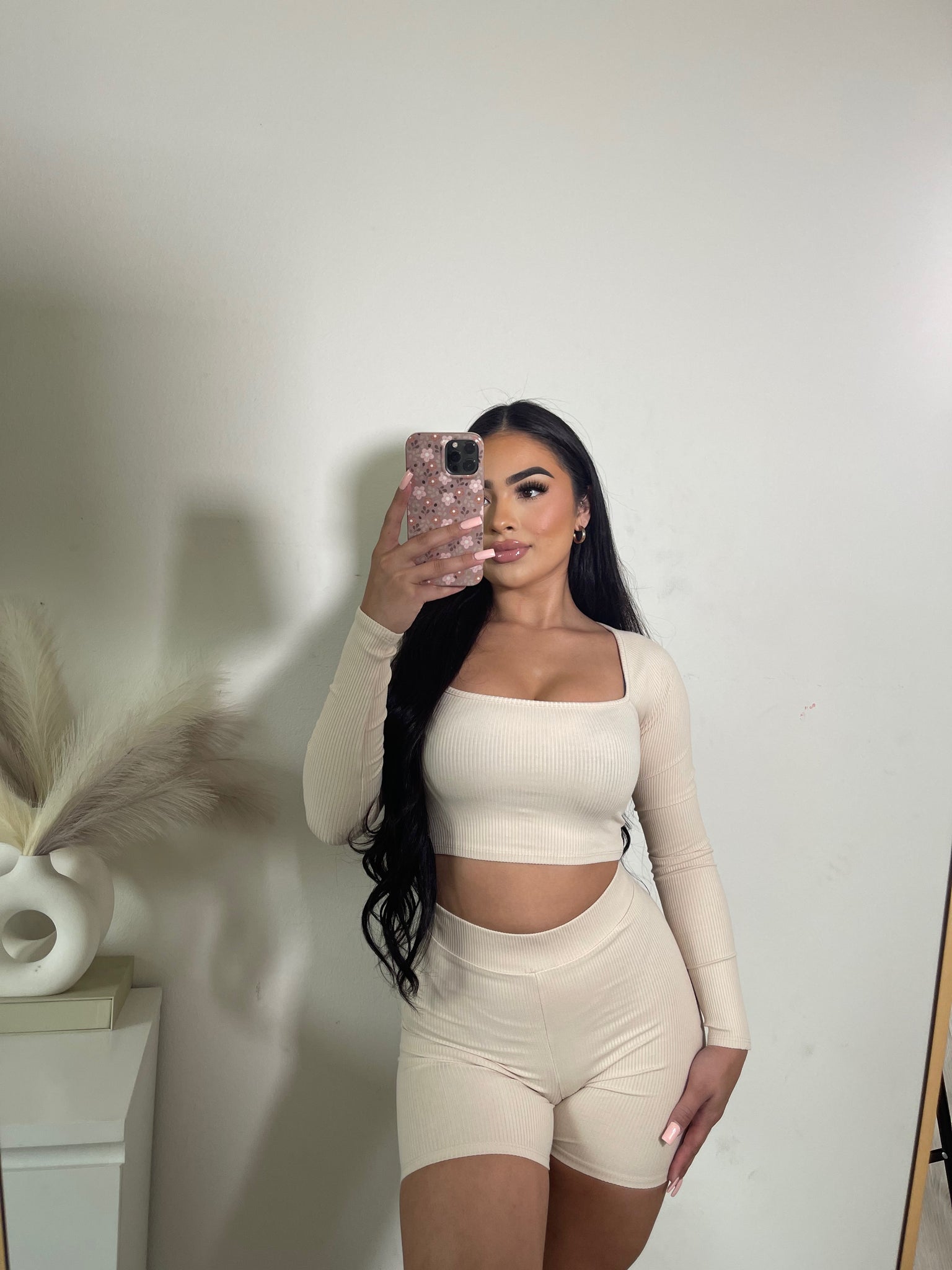 anahy two piece set cream 3163