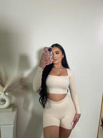 anahy two piece set cream 3163
