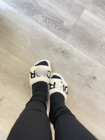 Donna Pola Bear slipper (white)