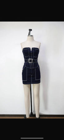 Callie denim two piece set 50129