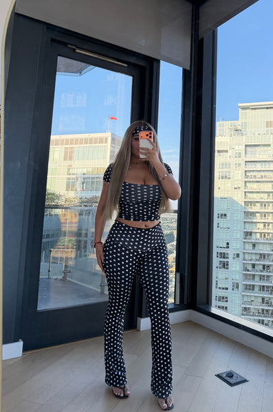 Natalie polka dot set