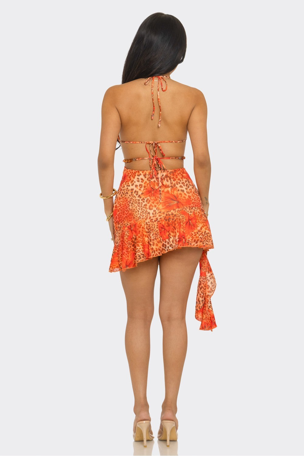 Amora cheetah dress 5613