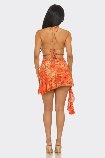 Amora cheetah dress 5613