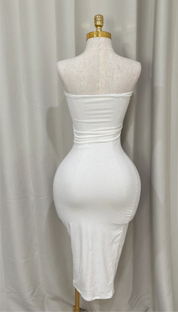 Mary glitter dress 388 (white  )