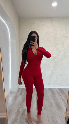 Dally zipper snatch jumpsuit 2335