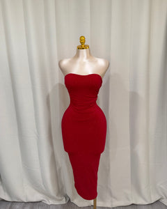 Mary glitter dress 388 (red )