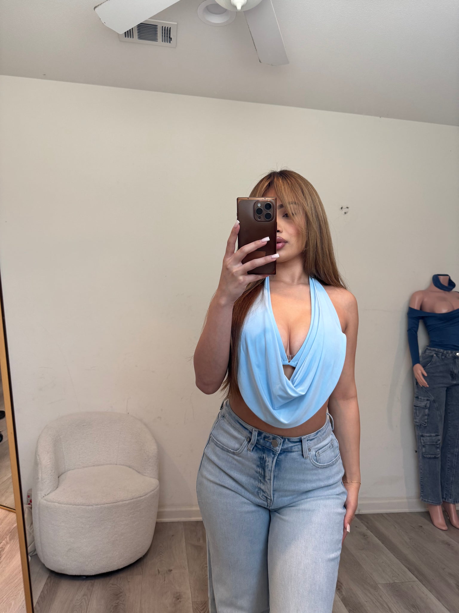 Jess top (blue ) 7106