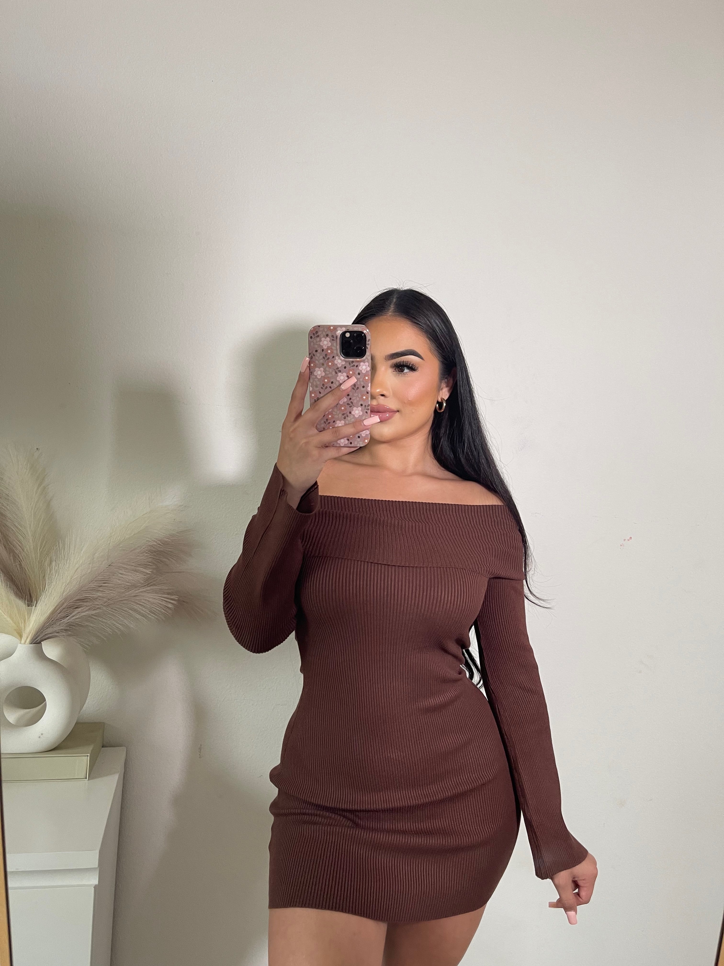 (Yoko dress (brown )