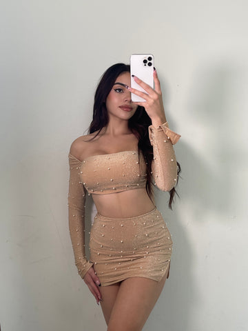 Lili two piece set (nude