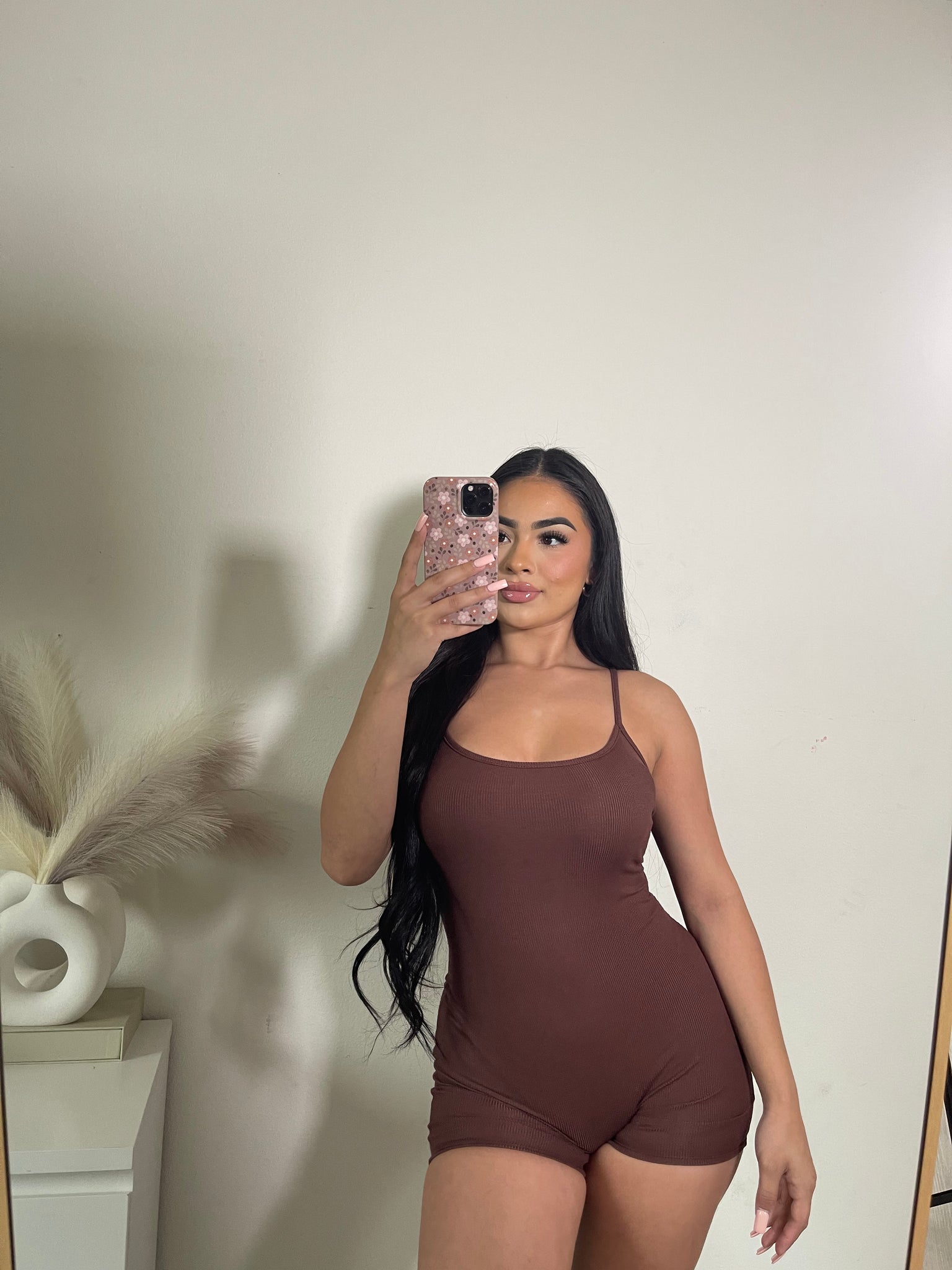 Ninia spaghetti romper 1515 (brown)