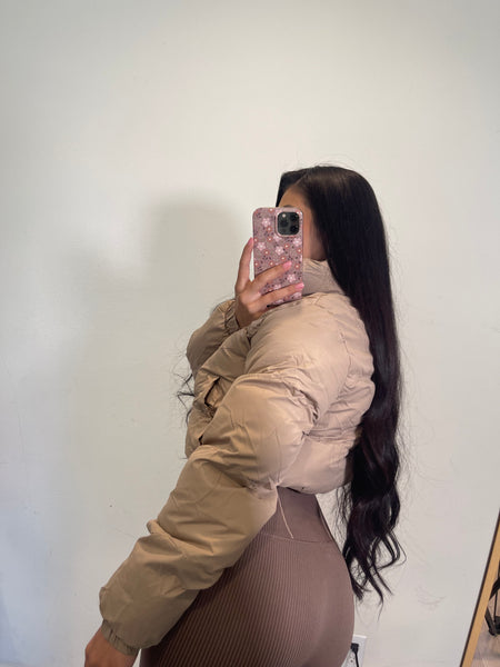Kailee Padded puff jacket (taupe )2349