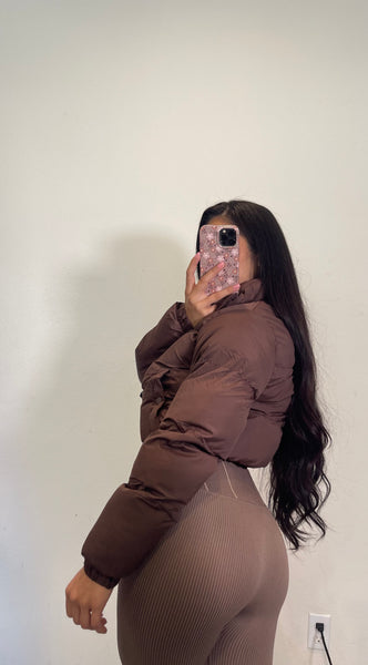 Kailee Padded puff jacket (brown)