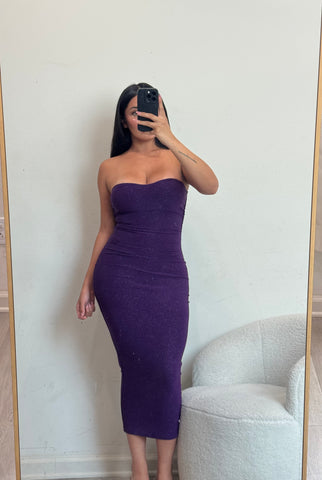 Mary glitter dress 388 (purple )