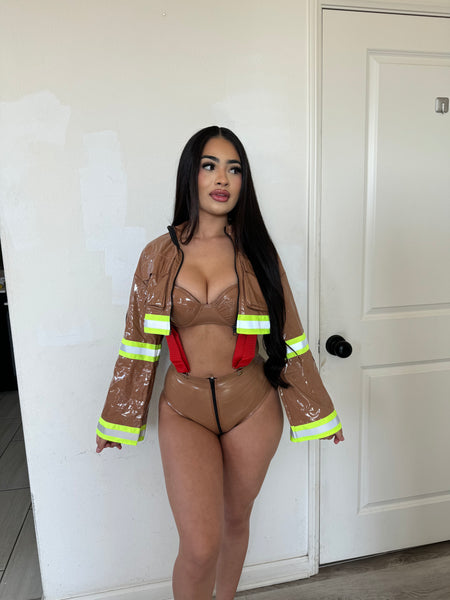 Fire fighter costume tan