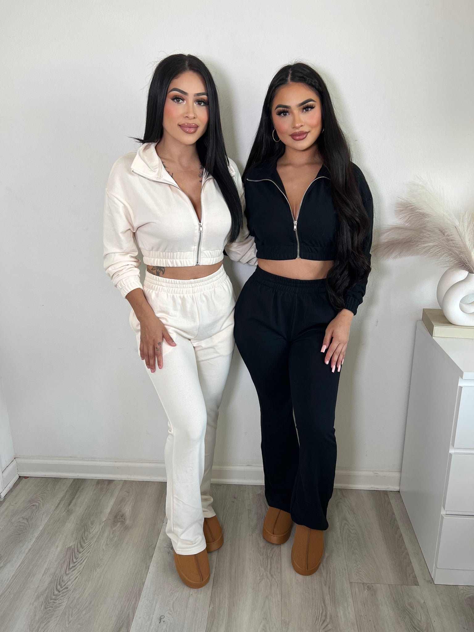 Carrie two piece set (black) 1900
