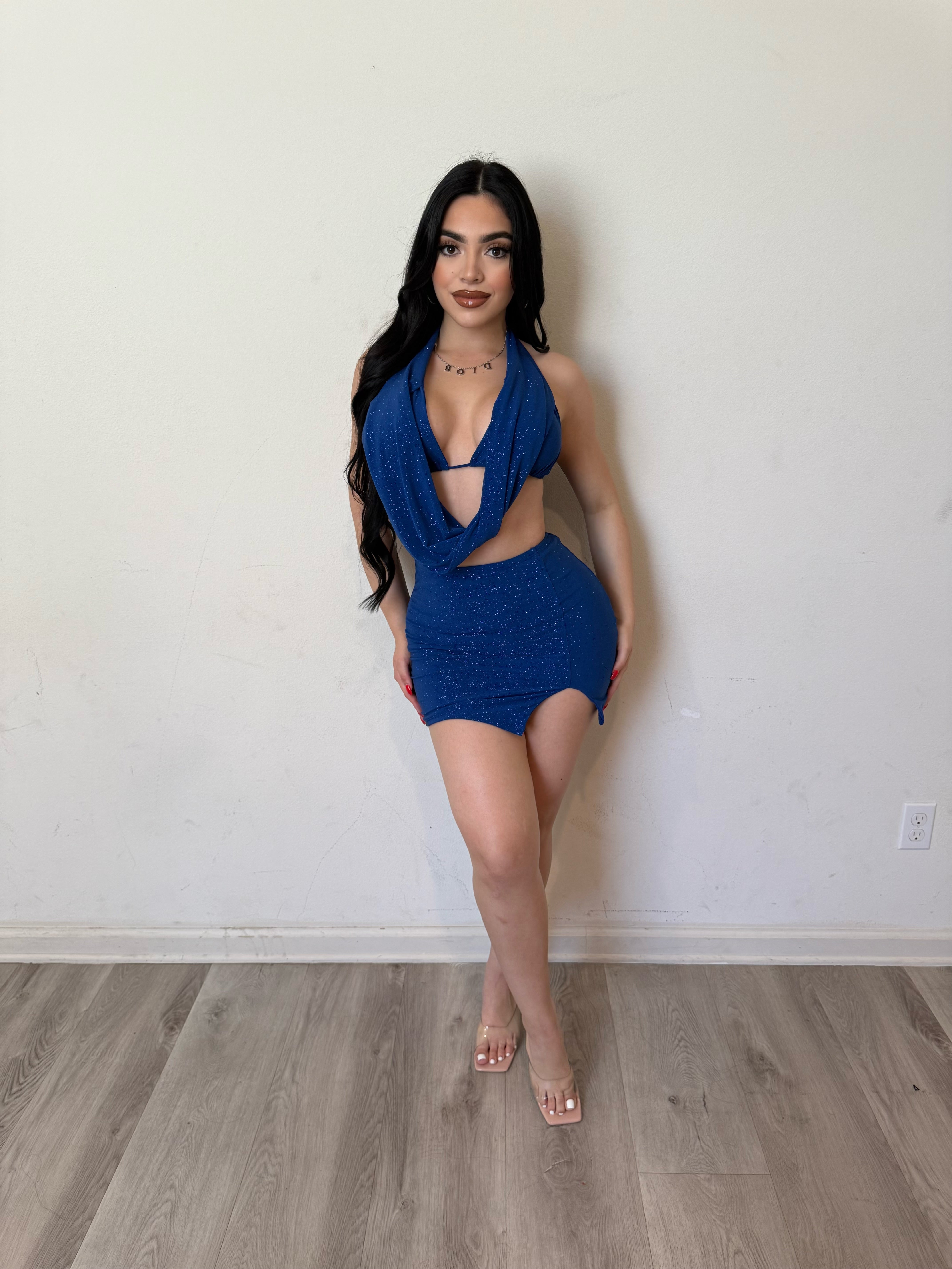 Bailey two piece set (royal blue) 1023