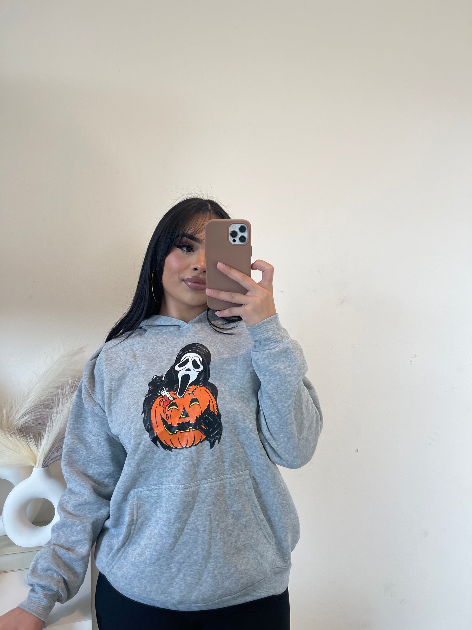Scream hoodie (grey)