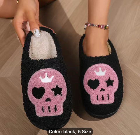 Skull slippers