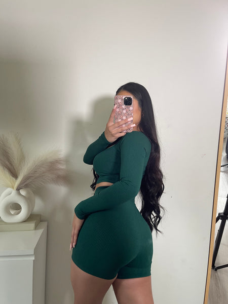 anahy two piece set (green) 3163