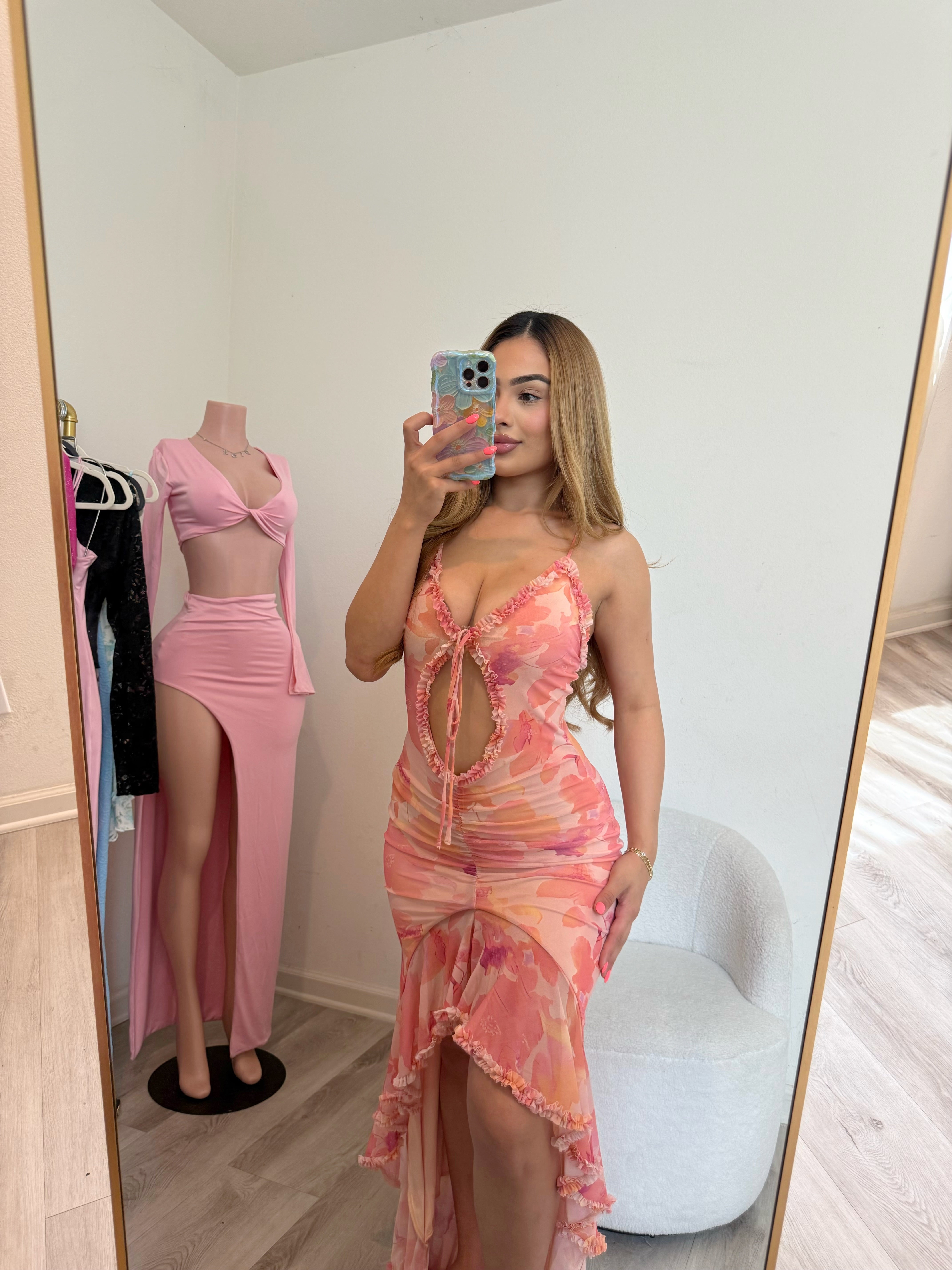 Jas coral dress 50120