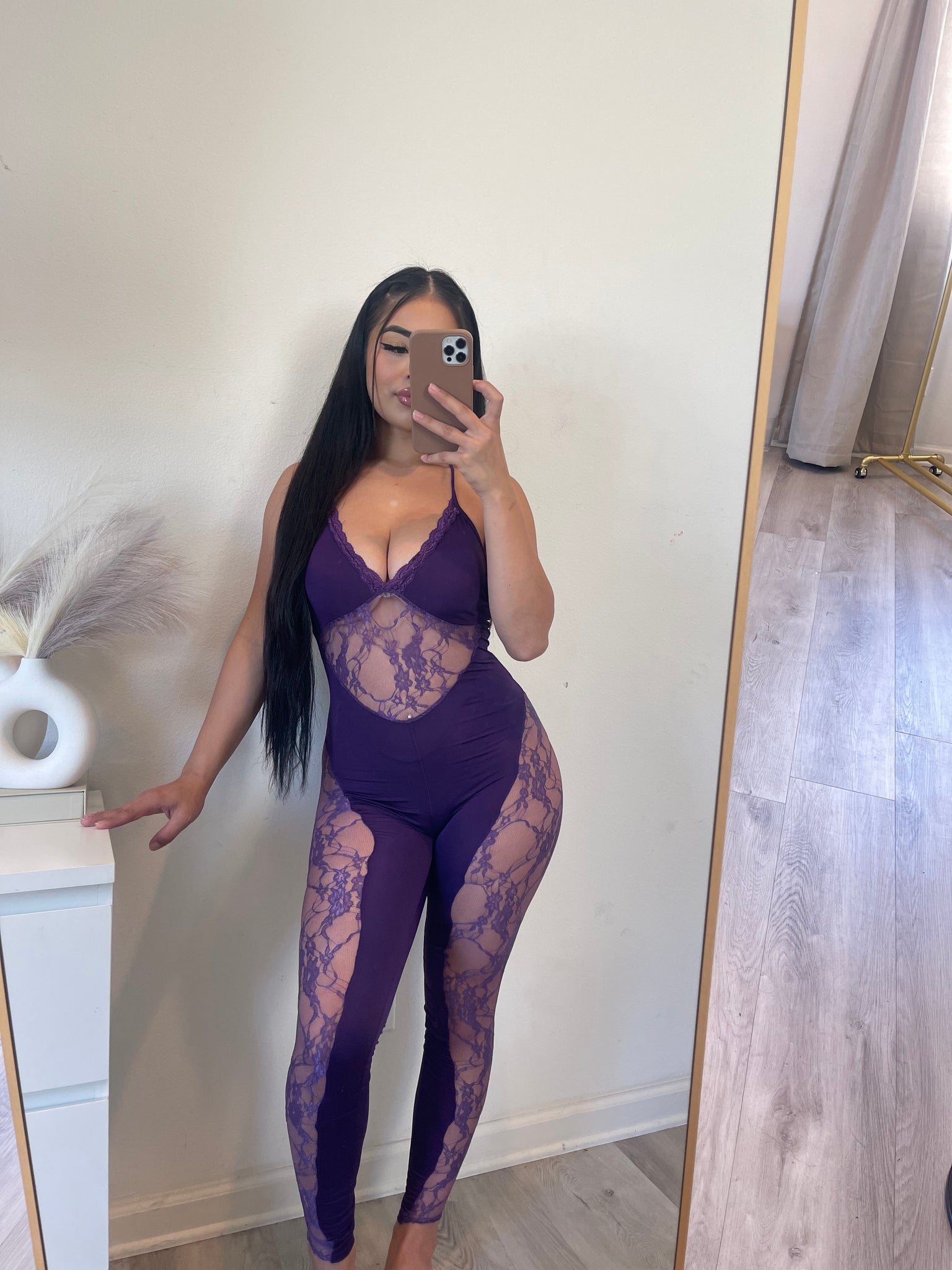 Mariah jumpsuit (purple )9432