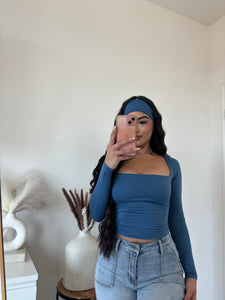 Top with headband (blue)1468