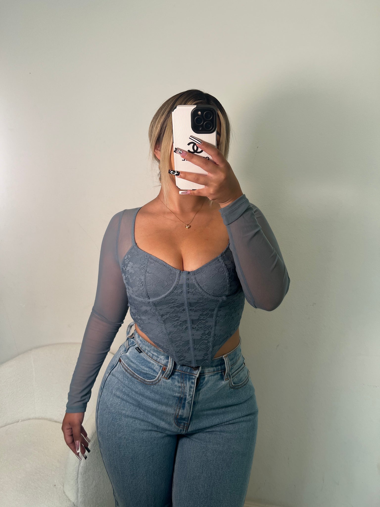 Baylene long sleeve (french blue) 29298