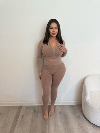 Paisly Two Piece set 54233 (Toffee)
