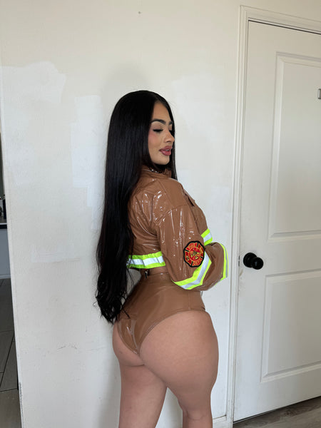 Fire fighter costume tan
