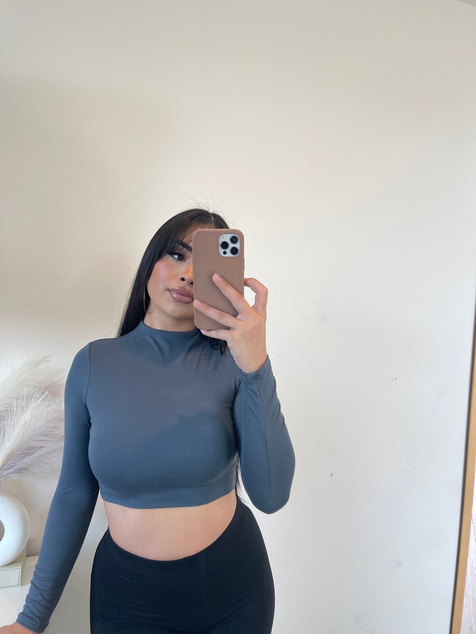 Blanca double layer top (charcoal)526