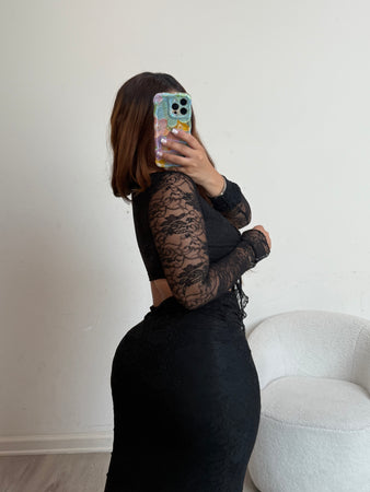 Lily two piece set 0014 (black)