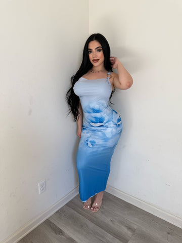 Fiji dress (blue )3227