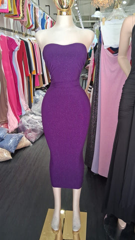 Mary glitter dress 388 (purple )